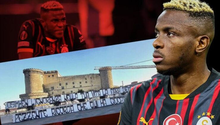 Napoli taraftarından Victor Osimhen’e büyük saygısızlık! Şehrin ortasında pankart açtılar: Sefil!
