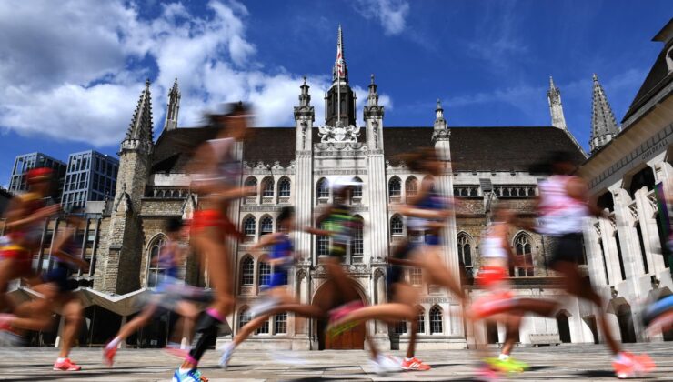 Yıldızlar ve Olimpiyat Şampiyonları Londra Maratonu’nda