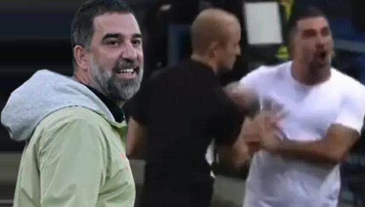 Arda Turan çılgına döndü, hakemin üzerine yürüdü! Kırmızı kart…