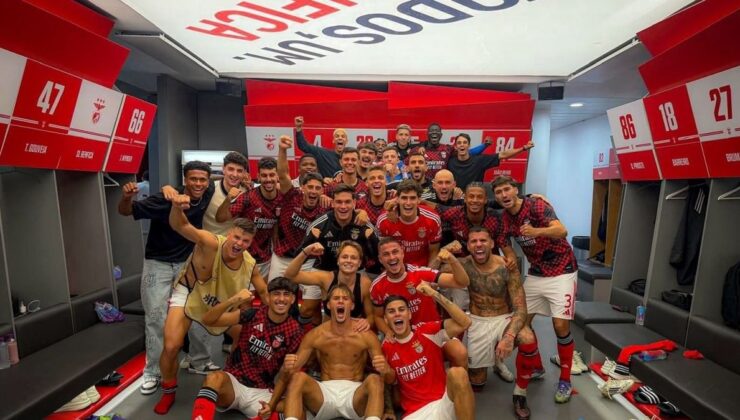 Benfica’nın zafer fotoğrafında Kerem Aktürkoğlu detayı!