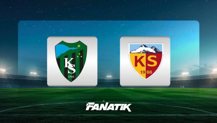 CANLI I Kocaelispor – Kayserispor maçı (Süper Lig)