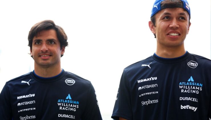 Carlos Sainz pushed Alex Albon and Williams f