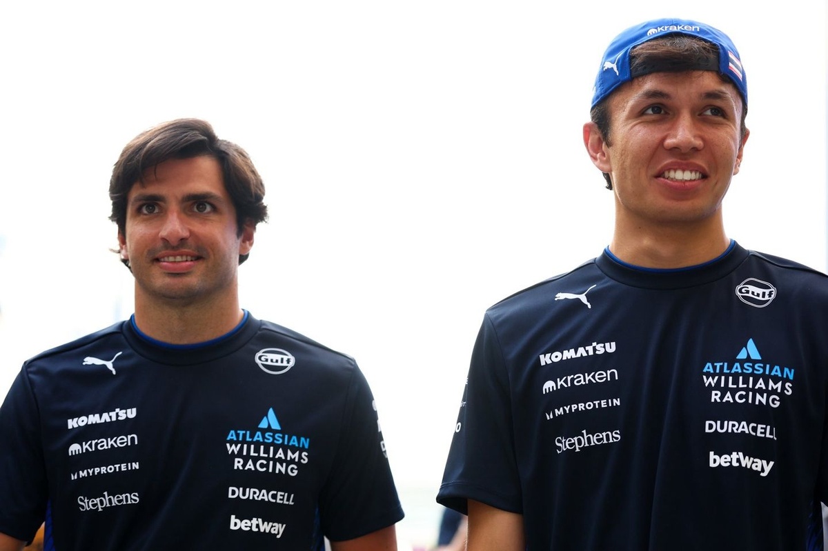 Carlos Sainz pushed Alex Albon and Williams f