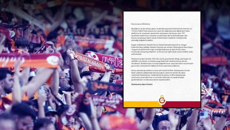 Galatasaray’dan açıklama: ‘Hukuki süreç titizlikle takip edilmektedir’