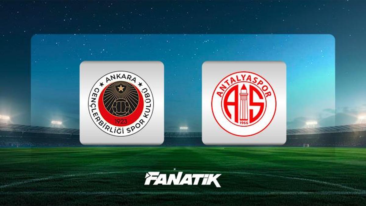 Gençlerbirliği-Antalyaspor maçı ne zaman, saat kaçta, hangi kanalda canlı yayınlanacak? (Muhtemel 11’ler)