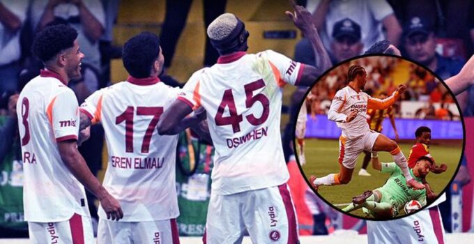 Osimhen perdeyi Kayseri’de açtı! Leroy Sane siftah yaptı: Galatasaray farka koştu