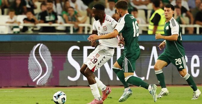 (ÖZET) SAMSUN AVANTAJI KORUYAMADI! Panathinaikos – Samsunspor maç sonucu: 2-1