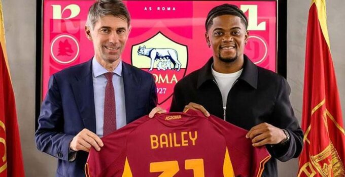Roma’nın yeni transferi Leon Bailey ilk antrenmanında sakatlandı!