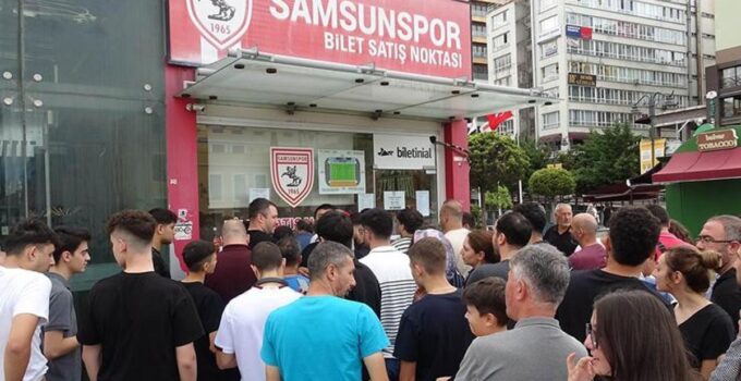 Samsunspor-Panathinaikos biletlerine yoğun ilgi