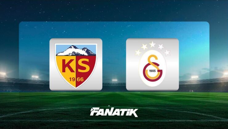 CANLI |Kayserispor-Galatasaray maçı ne zaman, saat kaçta, hangi kanalda? (Muhtemel 11’ler)