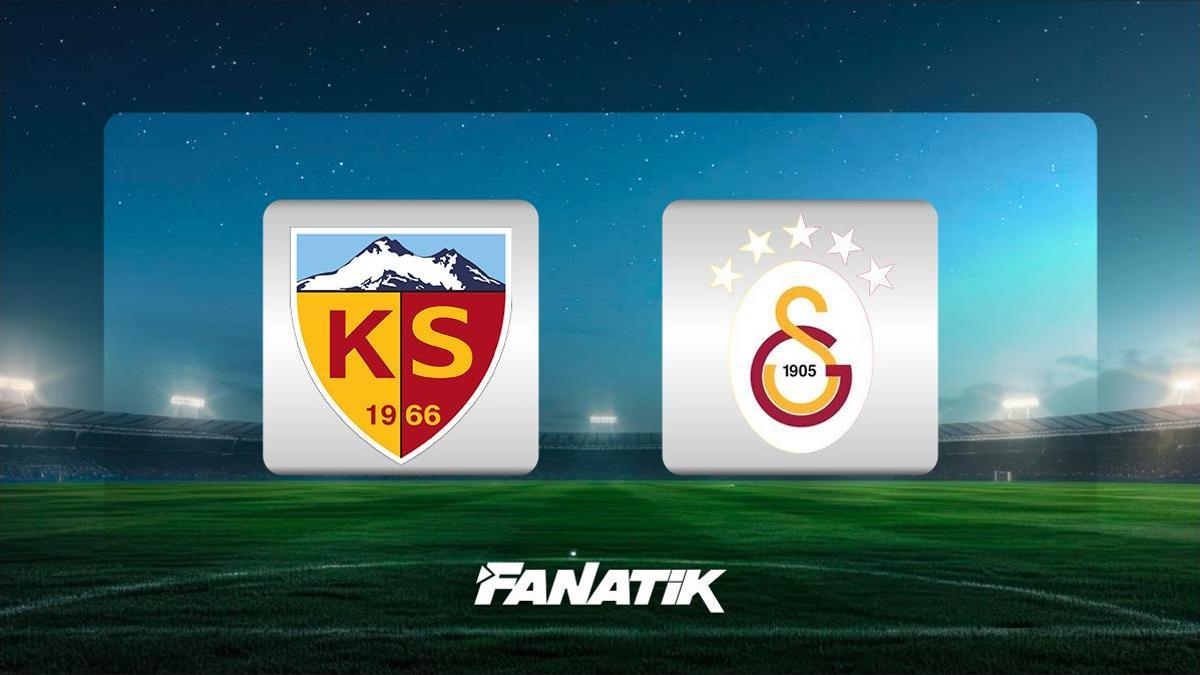 CANLI |Kayserispor-Galatasaray maçı ne zaman, saat kaçta, hangi kanalda? (Muhtemel 11’ler)
