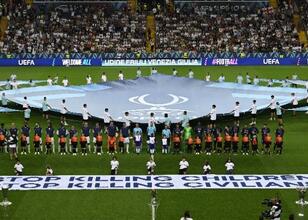 UEFA Süper Kupa finalinde anlamlı mesaj