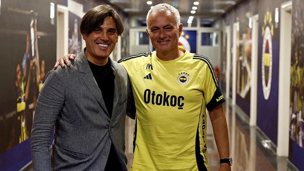 Vincenzo Montella’dan Fenerbahçe’ye sürpriz ziyaret! Jose Mourinho ile görüştü