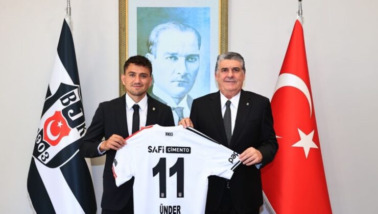 Beşiktaş’ta başkan Serdal Adalı ve yeni transfer Cengiz Ünder bir araya geldi!