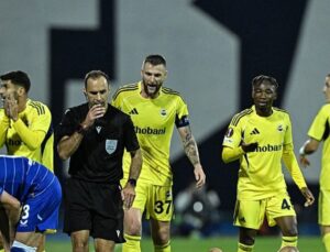 Dinamo Zagreb-Fenerbahçe maçında Fransız hakemden skandal hareket!