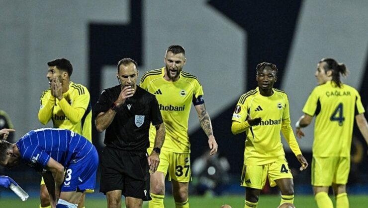 Dinamo Zagreb-Fenerbahçe maçında Fransız hakemden skandal hareket!