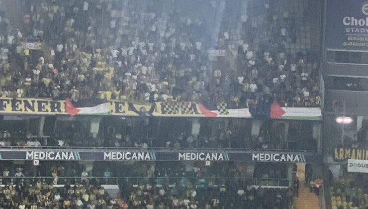 Fenerbahçeli taraftarlar Filistin’i unutmadı!