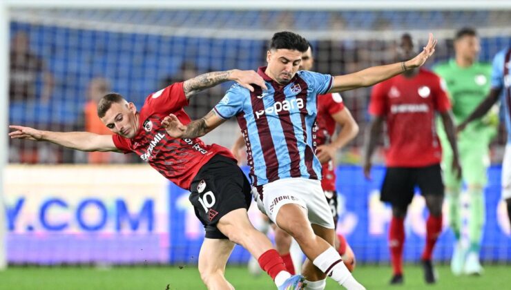 Trabzonspor 1-1 Gaziantep FK MAÇ SONUCU-ÖZET