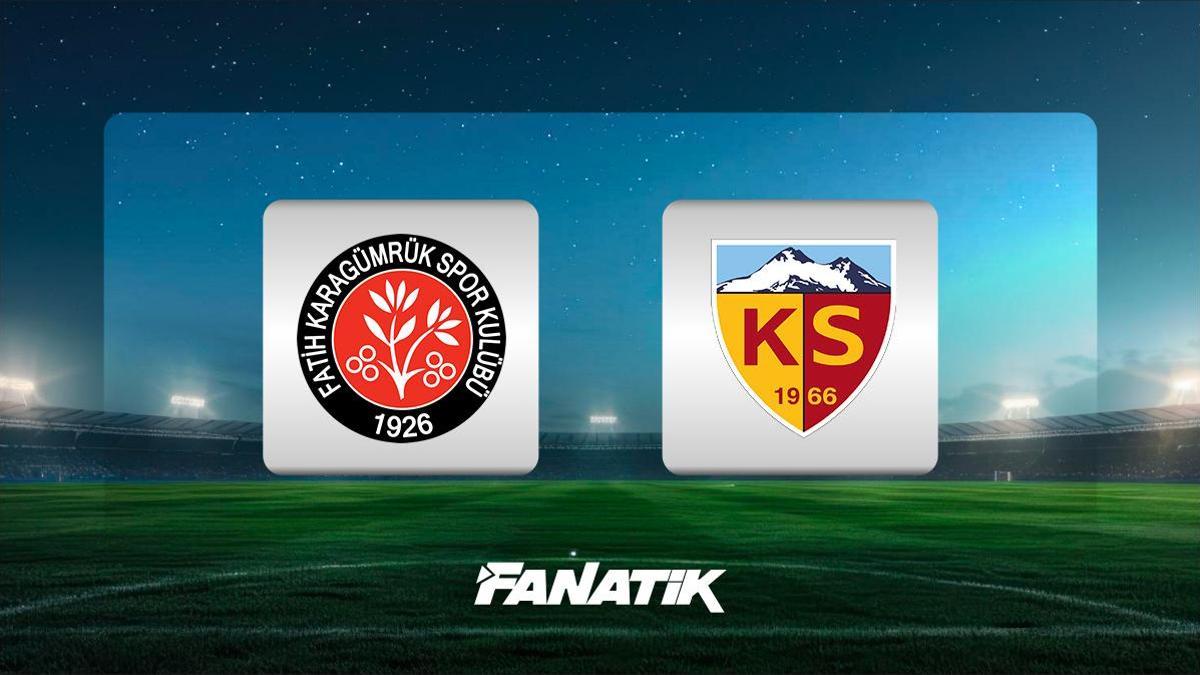 Fatih Karagümrük – Kayserispor maçı ne zaman, saat kaçta ve hangi kanalda?