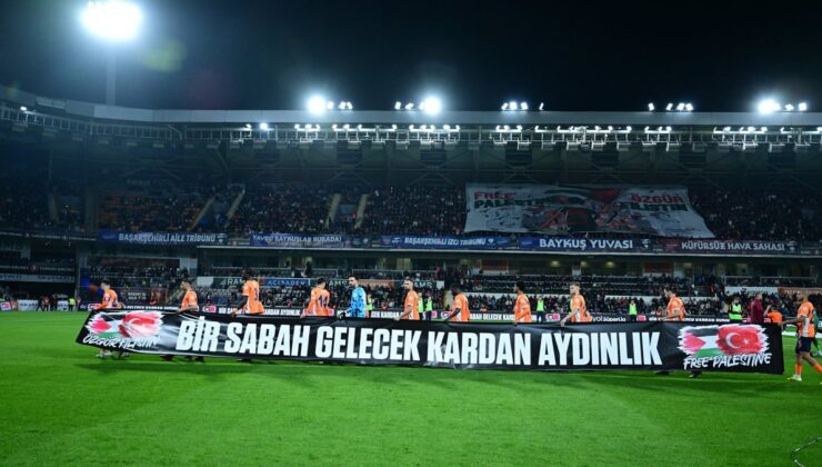 RAMS Başakşehir-Galatasaray maçında Filistin için şiir!