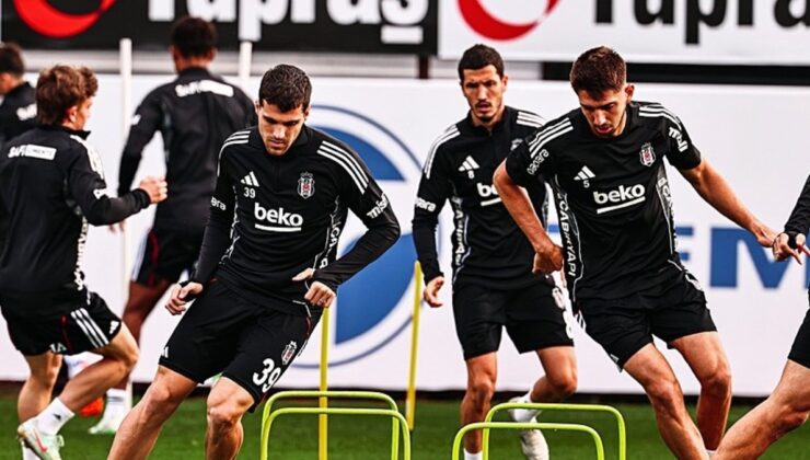 Beşiktaş 3 eksikle Hesap.com Antalyaspor maçı hazırlıklarını sürdürdü