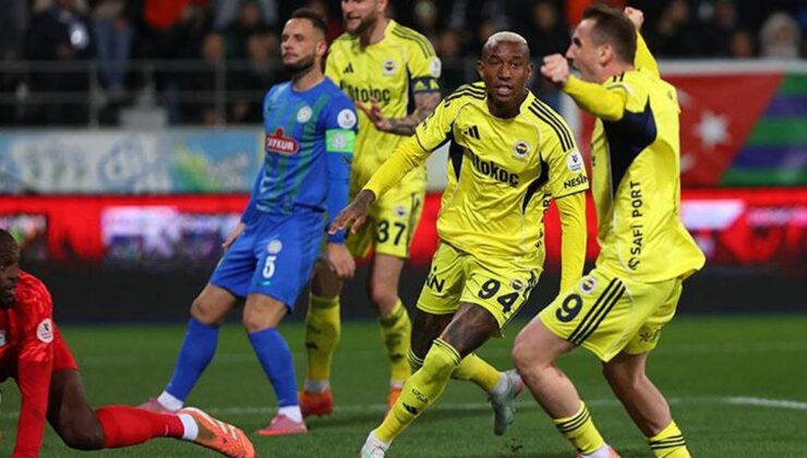 Fenerbahçe’den 2. yarıda gol yağmuru, müthiş geri dönüş! Çaykur Rizespor – Fenerbahçe maç sonucu 2-5