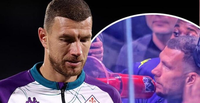 Edin Dzeko öfkeli taraftarları megafonla sakinleştirdi! Fiorentina yine kazanamadı, tribünler öfke saçtı