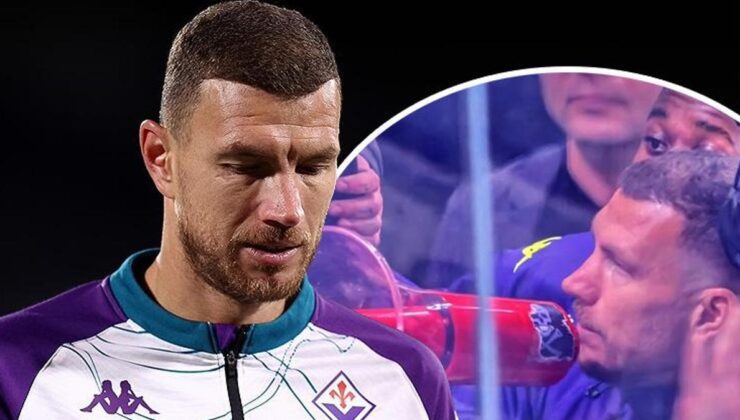 Edin Dzeko öfkeli taraftarları megafonla sakinleştirdi! Fiorentina yine kazanamadı, tribünler öfke saçtı