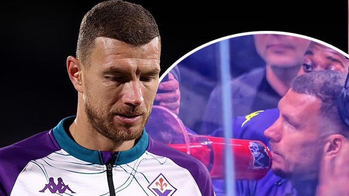 Edin Dzeko öfkeli taraftarları megafonla sakinleştirdi! Fiorentina yine kazanamadı, tribünler öfke saçtı