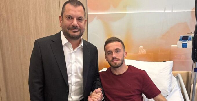 Trabzonspor Başkanı Ertuğrul Doğan’dan Edin Vişça’ya geçmiş olsun ziyareti