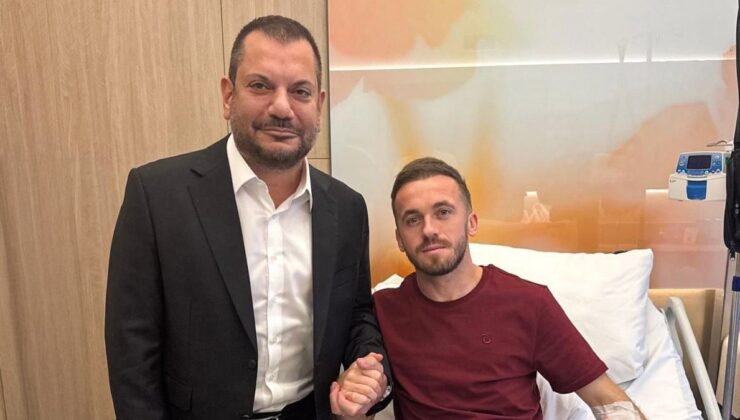 Trabzonspor Başkanı Ertuğrul Doğan’dan Edin Vişça’ya geçmiş olsun ziyareti