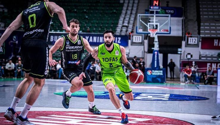 Basketbol Süper Ligi’nde haftanın sürprizi… TOFAŞ – Yukatel Merkezefendi maç sonucu 88-93