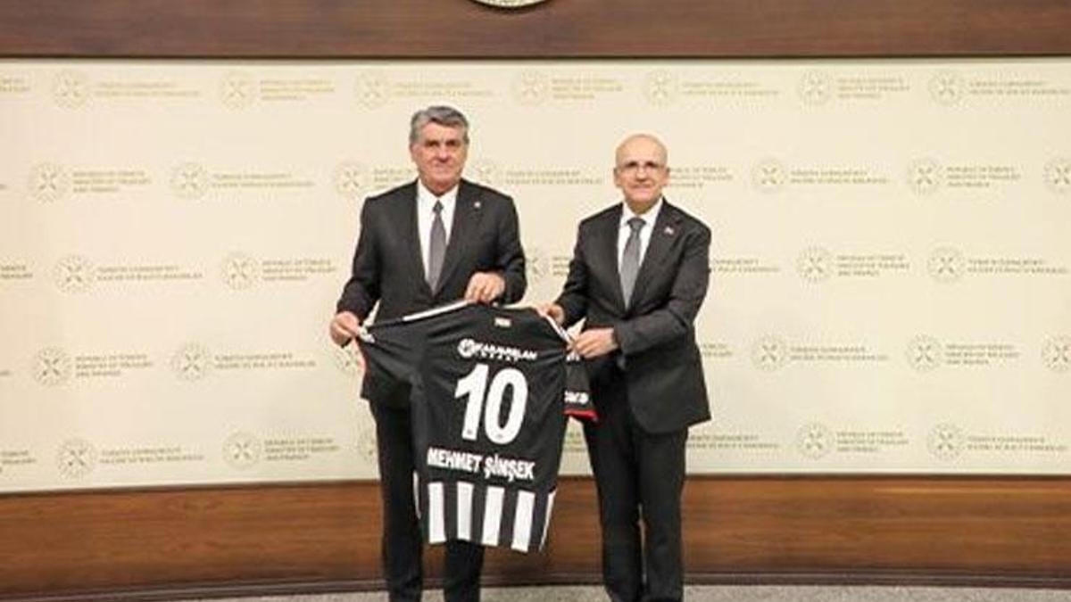 Beşiktaş Başkanı Serdal Adalı’dan, Hazine ve Maliye Bakanı Mehmet Şimşek’e ziyaret