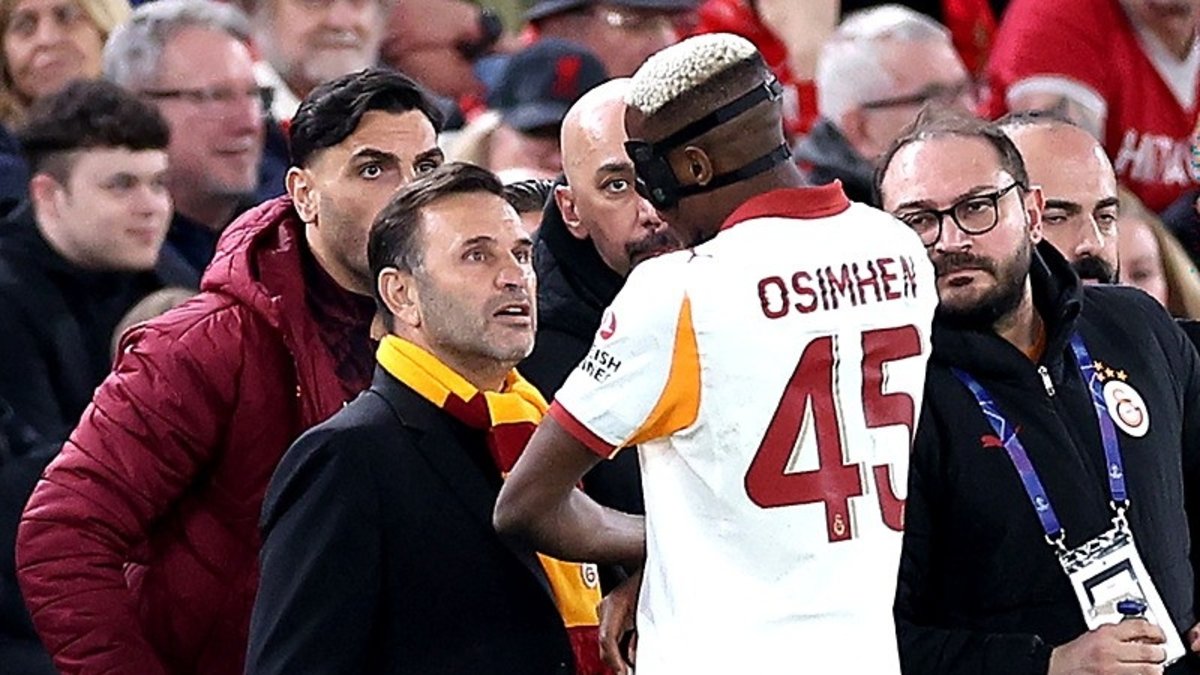 Galatasaray’da Victor Osimhen maça devam edemedi!