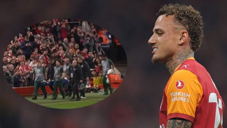 Galatasaray’ın yıldızı Noa Lang için talihsiz an! Sedyeyle çıktı, maça devam edemedi