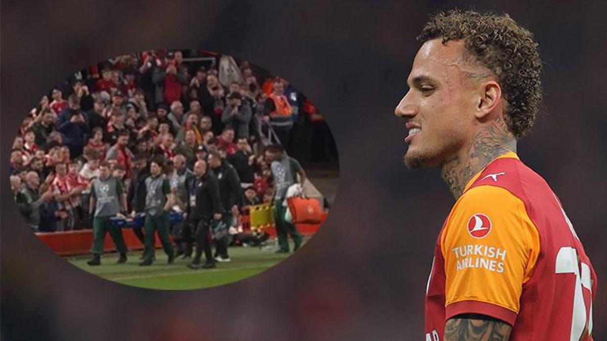 Galatasaray’ın yıldızı Noa Lang için talihsiz an! Sedyeyle çıktı, maça devam edemedi