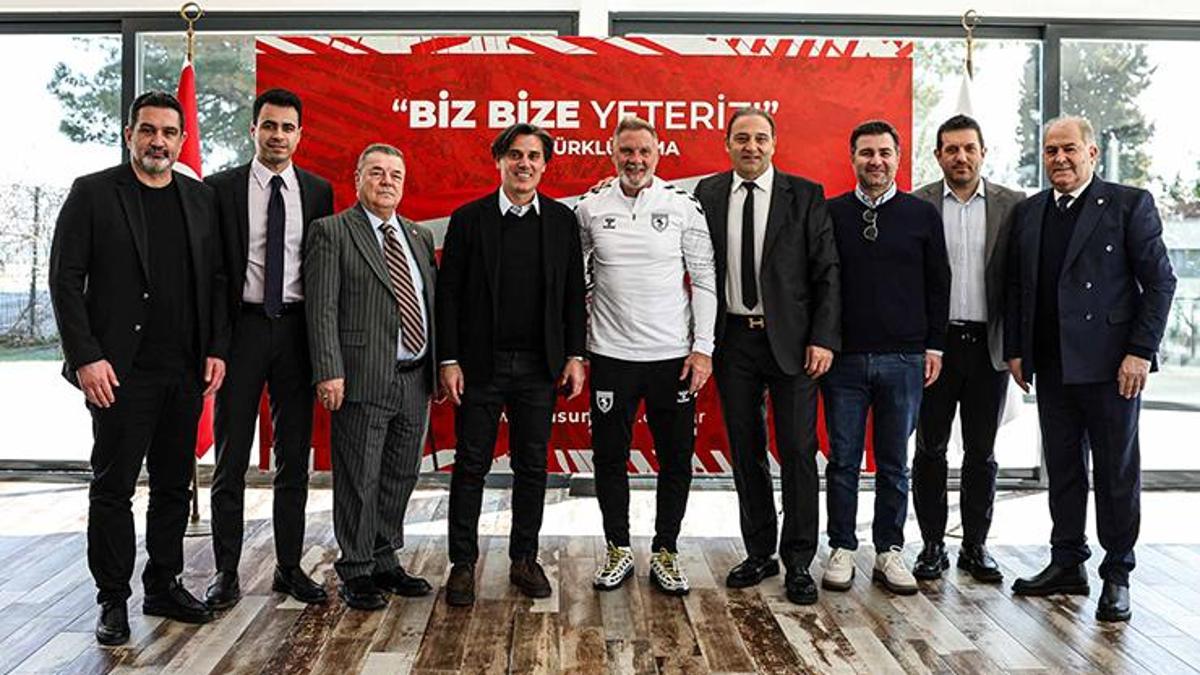 Milli Takım Teknik Direktörü Montella’dan Samsunspor’a ziyaret