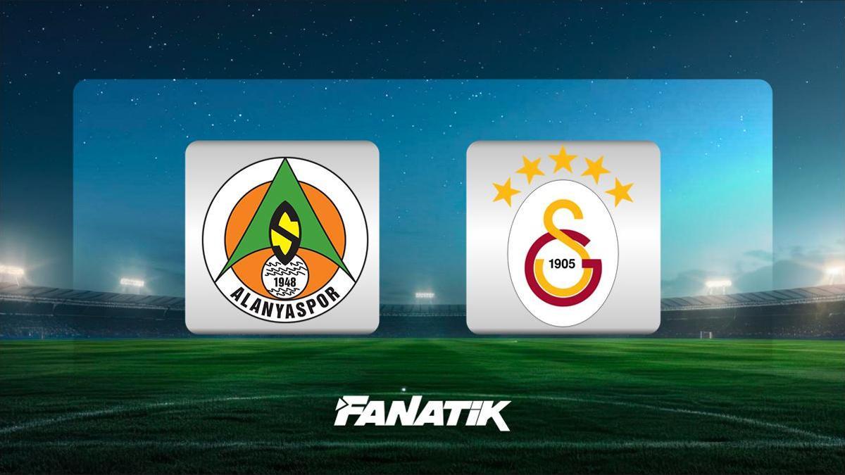 CANLI |Alanyaspor – Galatasaray maçı Canlı Anlatım – ALANYA GS maçı kadroları, skoru ve istatistikleri